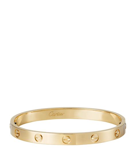 gold cartier love|cartier gold love bracelet used.